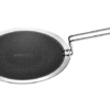 Stahl Triply Stainless Steel Non Stick Tawa | Tri Ply Roti Tawa | Stainless Steel Scratch Resistant Roti Tawa with Induction Base | Hybrid 6965, Dia 25 cm